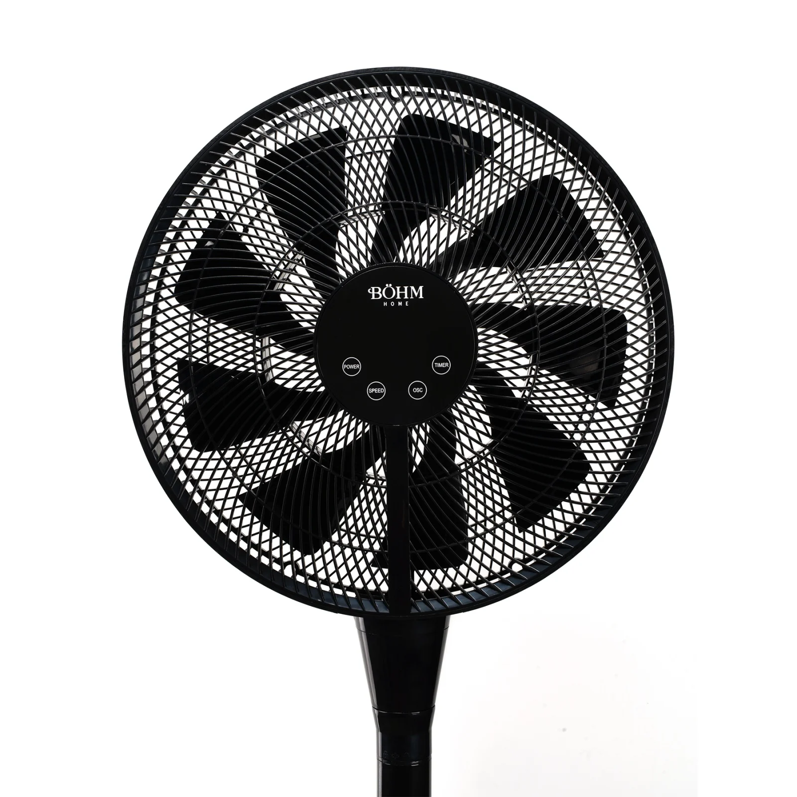 Ventilator cu acumulator, pentru podea, Li-ION, 25W, 8 pale, 8 trepte, afisaj LED, 129 cm, telecomanda, negru, BOHM [4]
