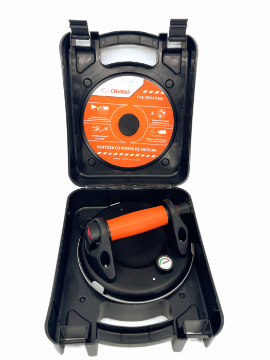 Ventuza profesionala cu pompa de vid, manipulare placi ruginoase, fine, Ø200MM, 150KG - CNO-CV200 [6]