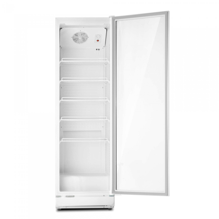 Vitrina frigorifica, capacitate 350 L, termostat reglabil, lumina LED, ventilatie, alba, LDK [3]