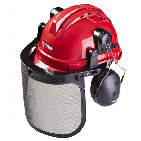 Masti de sudura - Casca de protectie, viziera cu plasa si protectie urechi, Raider 561301