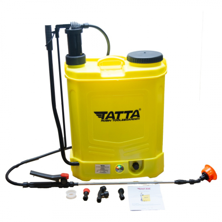 Casa & Gradina - Pompa de stropit 2 in 1, electrica + manuala, 16L, 12v, 5 Bar, Tatta TP-1640AM
