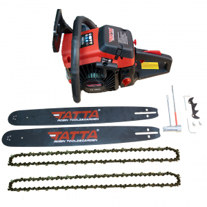 Drujba pe benzina,Tatta,3.4 Cp,6400 Rpm,2 lanturi,2 lame,50 cm,CADOU Manusi de Protectie [1]