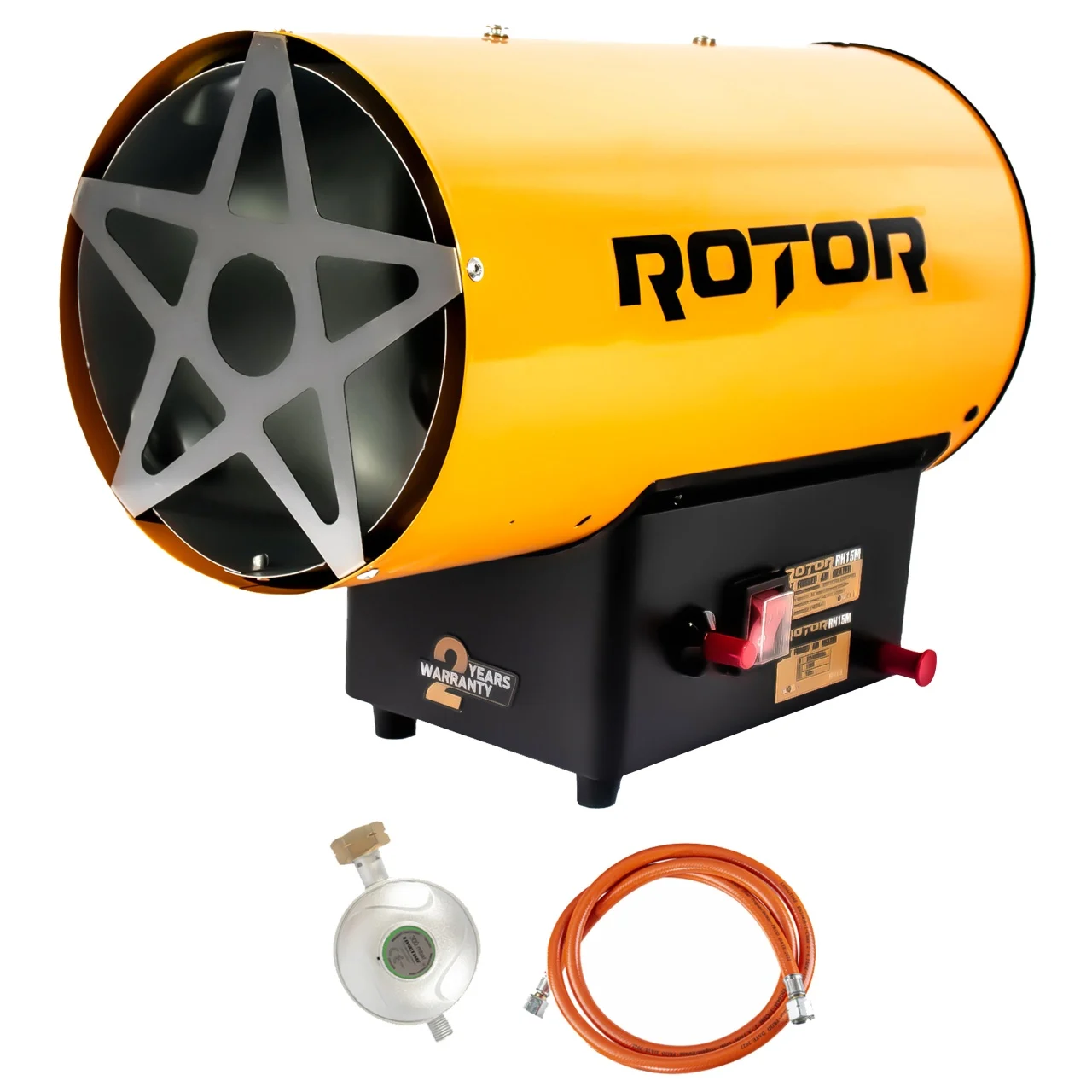Aeroterme - Aeroterma tip tun, pe gaz GPL, kit instalare, 5000W, Rotor RH-15M