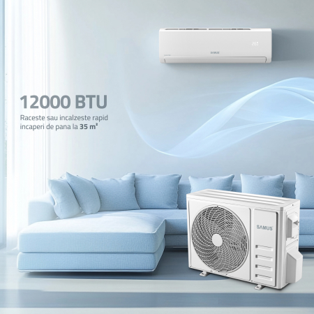 Aparat de aer conditionat, 12000 BTU, Wi-Fi, clasa A++, inverter, display, telecomanda, Samus [4]