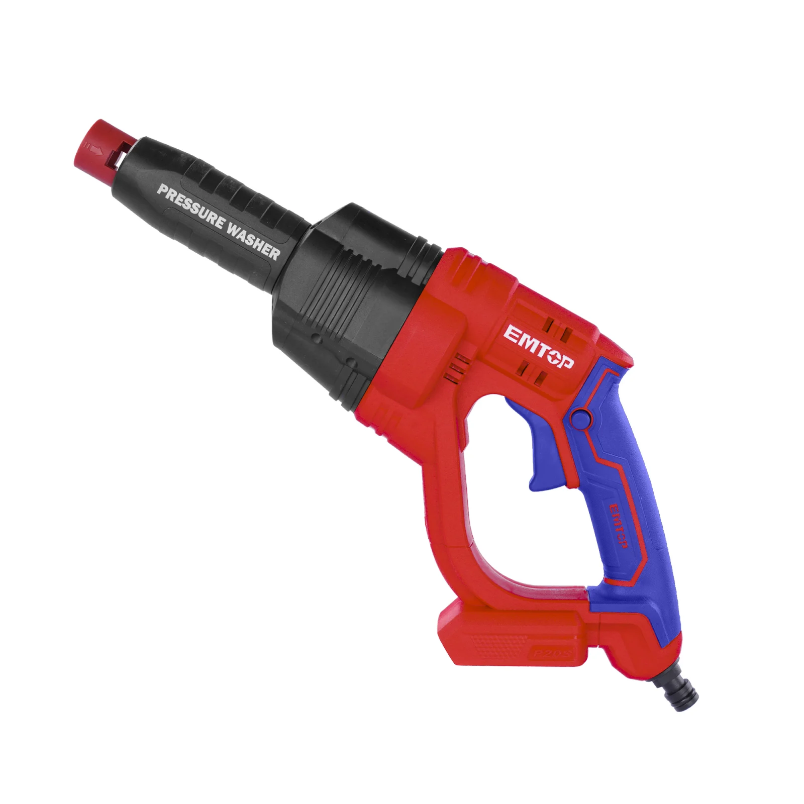 Aparat de spalat cu jet - Aparat de spalat cu presiune, fara acumulator si incarcator, 24bar, 6 capete, geanta, ELPW2025012 EMTOP