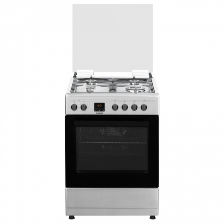 Aragaz cu 4 zone de gatit pe gaz, cuptor electric, INOX, Samus SM663AENS [2]