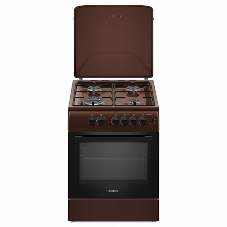 Aragazuri & Plite - Aragaz cu cuptor pe gaz, 4 ochiuri, 60 x 60 cm, aprindere electrica, grill, timer, Samus