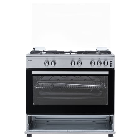 Aragaz cu cuptor pe gaz, 5 ochiuri, aprindere electrica, latime 90 cm, Samus SM950AGRXS [7]