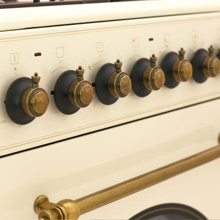 Aragaz rustic, 4 arzatoare, cuptor electric, aprindere electrica, Samus SR550EL3C [3]