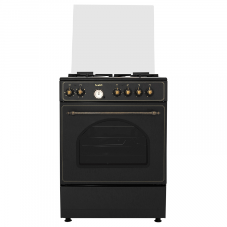 Aragazuri Rustice - Aragaz rustic, 4 arzatoare, cuptor electric, aprindere electrica, Samus SR660EL3B