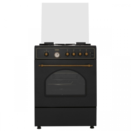 Aragazuri Rustice - Aragaz rustic, 4 arzatoare, cuptor pe gaz, aprindere electrica, Samus SR660G4B
