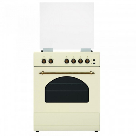 Aragaz rustic, 4 arzatoare, cuptor pe gaz, aprindere electrica, Samus SR660S4C [1]