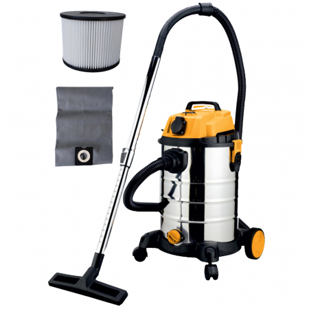 Suflante & Aspiratoare - Aspirator industrial , colectare apa, 1400W, 30L, 220V, filtru HEPA, accesorii incluse, Rotor RVC1400