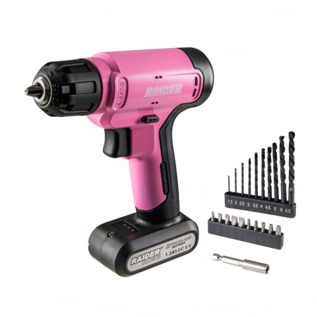 Scule Electrice - Bormasina, 8V, 1.3Ah, 20Nm, 10mm, 21 accesorii, valiza, Raider RD-CDL37