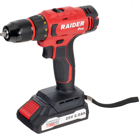 Scule Electrice - Bormasina cu acumulator, 50Nm, 20V, 2Ah, Led, Raider RDP-PCDI20