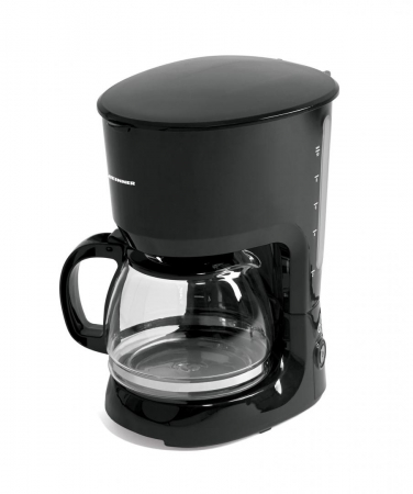 Espressoare & Cafetiere - Cafetiera 1.25L, fitru detasabil si lavabil, oprire automata, 750W, Heinner HCM-750BK