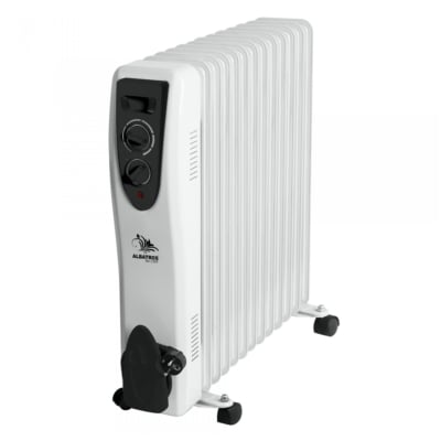 Casa & Gradina - Calorifer electric, 13 elementi, putere 3000 W, 3 trepte, termostat, roti pt deplasare, ALBATROS