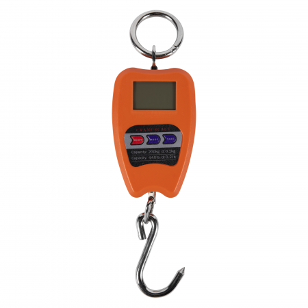 Cantare Electronice - Cantar electronic, de mana, acumulatori, 200kg, display LCD, Micul Fermier GF-2268