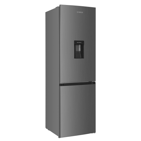 Combina frigorifica, 2 usi, capacitate 251 L, full No Frost, motor inverter, dozator de apa, termostat, Inox, SAMUS [1]