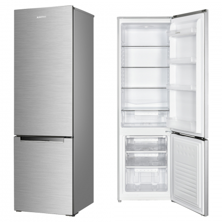 Combina frigorifica, 2 usi, capacitate 280 L, clasa E, lumina LED, usi reversibile, dezghetare automata, INOX, ALBATROS [1]