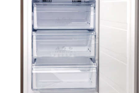 Combina frigorifica, 2 usi, capacitate 310 L, NO FROST, lumina LED, usi reversibile, fast freeze, Inox, VIVAX [6]