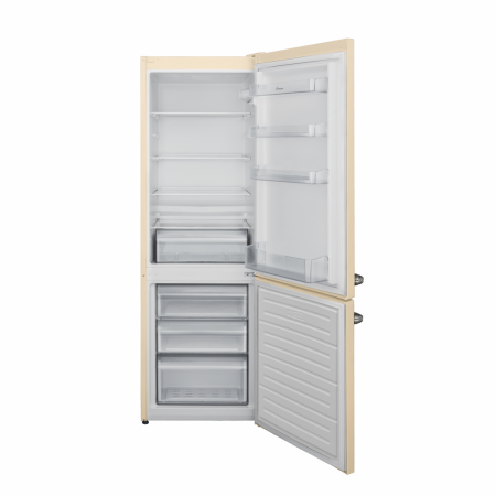 Combina frigorifica, 2 usi, congelator, capacitate 268 L, No-Frost, LED, crem, FRAM [1]