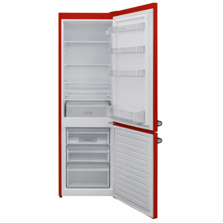 Combina frigorifica, 2 usi, congelator, capacitate 268 L, No-Frost, LED, rosu, FRAM [1]
