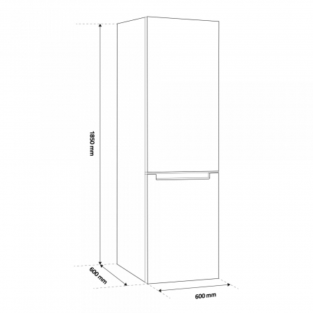 Combina frigorifica, 2 usi, congelator, No-frost, 293L, Samus SCW396NFE [3]