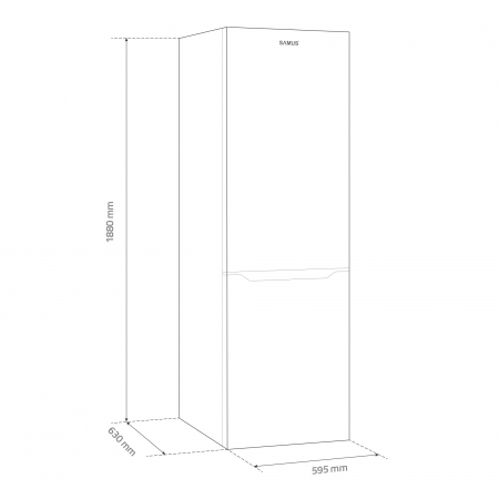 Combina frigorifica, 2 usi, congelator, No-frost, 310L, Samus SCX398NFE [3]