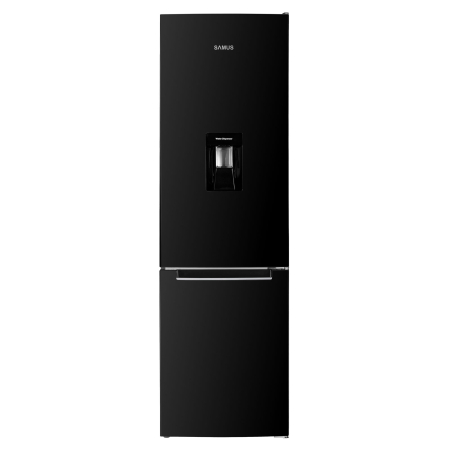 Combine frigorifice - Combina frigorifica, capacitate 262 L, dozator de apa, termostat reglabil, lumina LED, Negru, SAMUS