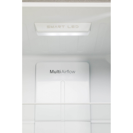 Combina frigorifica, capacitate 290 L, control touch, mod inteligent, No Frost, lumina LED, H 185 cm, congelare rapida, Argintiu, LDK [2]