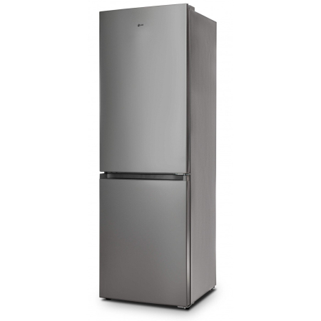 Combina frigorifica, capacitate 290 L, termostat, No Frost, lumina LED, H 185 cm, congelare rapida, Argintiu, LDK [1]