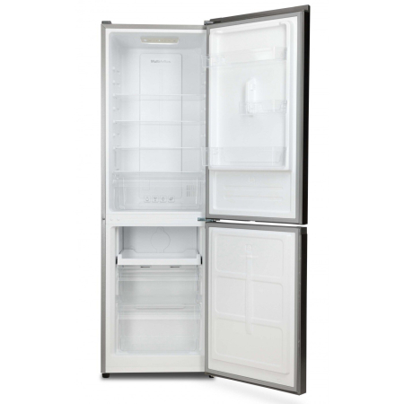 Combina frigorifica, capacitate 290 L, termostat, No Frost, lumina LED, H 185 cm, congelare rapida, Argintiu, LDK [2]