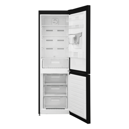 Combina frigorifica, capacitate 294 L, No-Frost, dozator de apa, 2 usi, dezghetare automata, display Led, Negru, HEINNER [1]