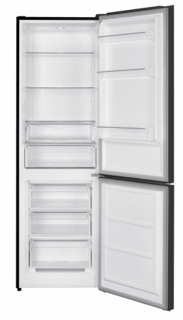 Combina frigorifica, capacitate 315 L, dezghetare automata, usi reversibile, H 186 cm, motor inverter, Gri Antracit, HEINNER [1]