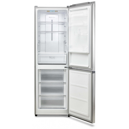 Combina frigorifica, capacitate 320 L, control touch, mod inteligent, No Frost, lumina LED, H 185 cm, congelare rapida, Inox, LDK [2]