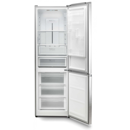 Combina frigorifica, capacitate 344 L, control touch, mod inteligent, No Frost, lumina LED, H 195 cm, congelare rapida, Inox, LDK [2]