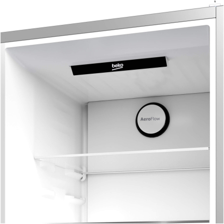 Combina frigorifica, capacitate 355 L, dozator de apa, NO FROST, clasa E, compresor inverter, Argintiu, BEKO [7]