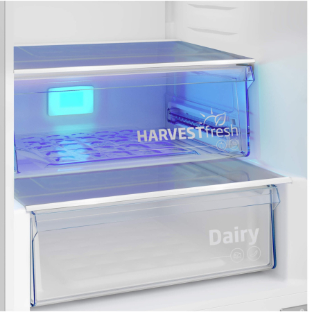 Combina frigorifica, capacitate 355 L, dozator de apa, NO FROST, clasa E, compresor inverter, Argintiu, BEKO [5]