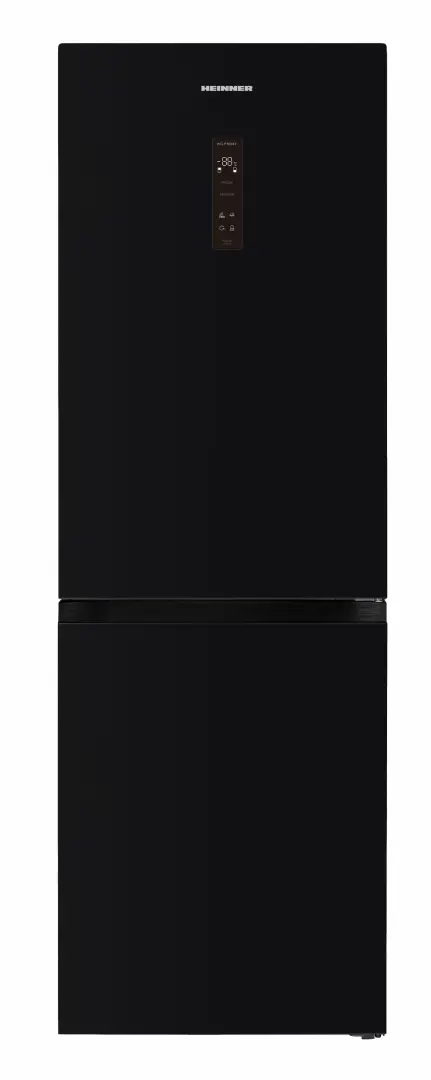 Combine frigorifice - Combina frigorifica, capacitate 400 L, NO FROST, sticla neagra, dual inverter, dezghetare automata, LED, H 186 cm, Negru, HEINNER