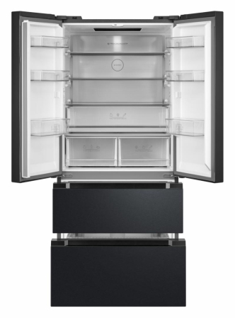 Combina frigorifica, side by side, french door, capacitate 516 L, No Frost, display tocuh, compresor inverter, Antracit, HEINNER [1]