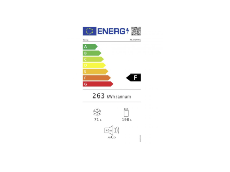 Combina frigorifică TESLA RC2600HE, 262 L, Clasa E, Dezghețare Automată, Iluminare LED, Uși Reversibile, H 180 cm, Alb [9]
