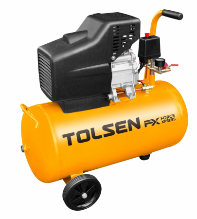 Compresoare - Compresor aer cu ulei, 8 bar, 1500 W, 24 L, AirXT, Tolsen 73125