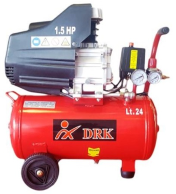Compresoare - Compresor de aer, 24L, 1100W, 1.5Cp, 160L/min, 2800Rpm, 8 Bar, DRK