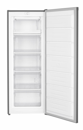 Congelator Vertical HEINNER HFF-HM168SE++, 168 L, Clasa E, 5 Compartimente, Termostat Reglabil, Ușă Reversibilă, H 142,6 cm, Argintiu. [1]