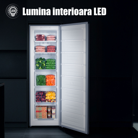 Congelator vertical, o usa, capacitate 204 L, Full NO FROST, motor inverter, fast freeze, SAMUS [11]