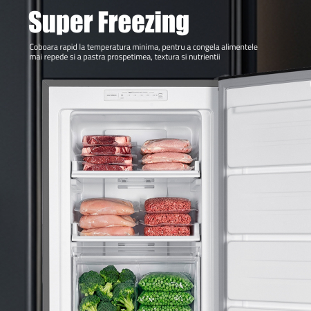 Congelator vertical, o usa, capacitate 204 L, Full NO FROST, motor inverter, fast freeze, SAMUS [8]