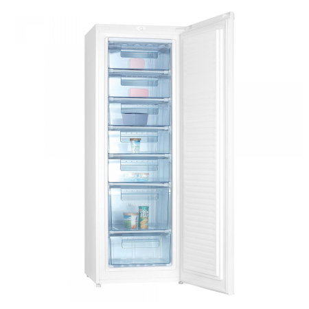 Congelator vertical, o usa, capacitate 242 L, 7 sertare, motor inverter, Alb, SAMUS [1]