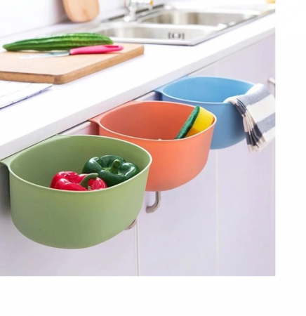 Cos de gunoi suspendabil multifunctional, 21 x 17,8 x 9 cm, Albastru [3]