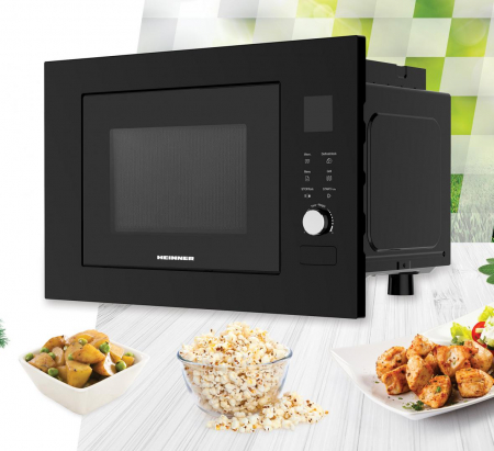 Cuptor cu microunde incorporabil, capacitate 23l, control digital, Heinner HMW-BI2360BK [1]